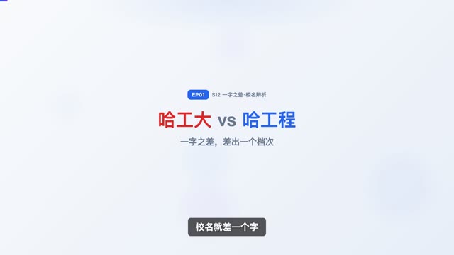 哈工大 vs 哈工程，差的不只是一个字
