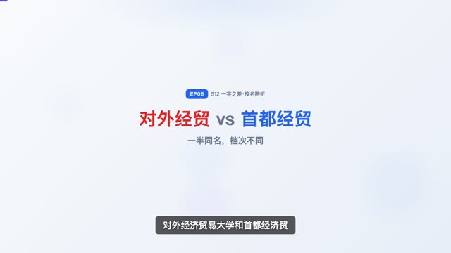 对外经贸 vs 首都经贸