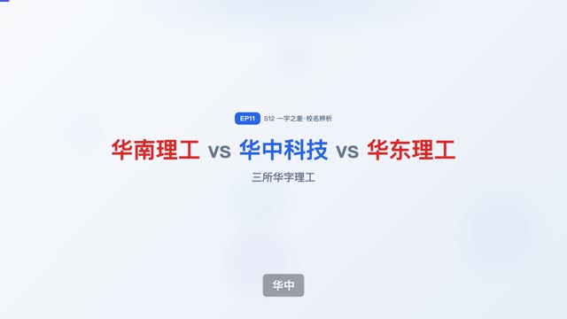 华南理工 vs 华中科技 vs 华东理工
