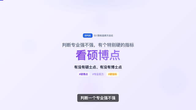 从硕博点看学校优势专业